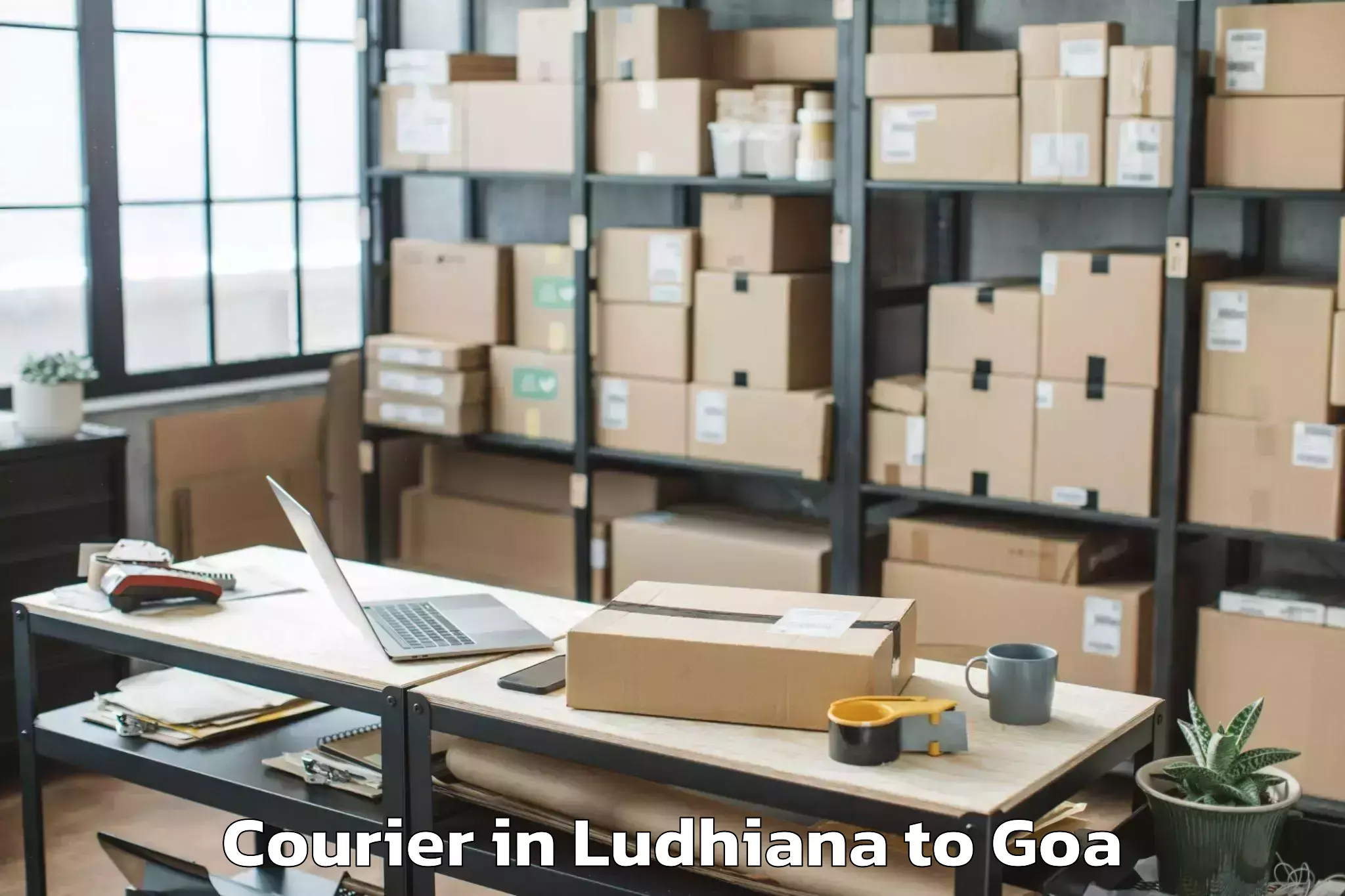 Reliable Ludhiana to Mopa Courier